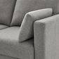 Lifestyle Solutions Edgewood Stationary Convertible Sleeper Sectional in Light Gray, , large