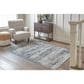 Ashley Shaymore 7"10" x 10"3" Blue and Khaki Area Rug, , large