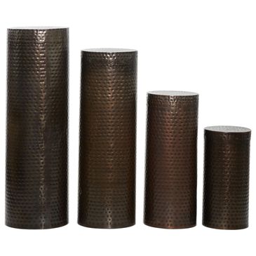 Uma Enterprises Pedestal Table in Brown (Set of 4), , large