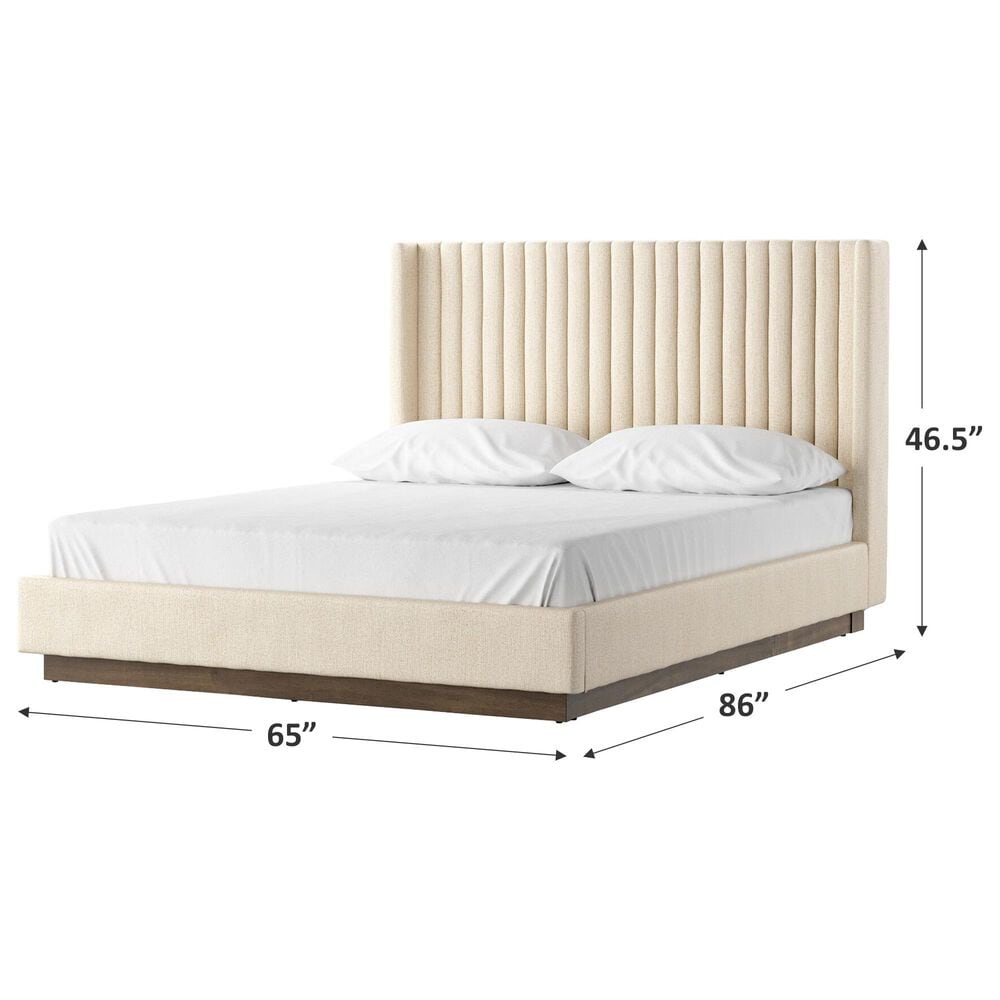 Four Hands Montgomery Bed-Thames Cream-Queen, , large