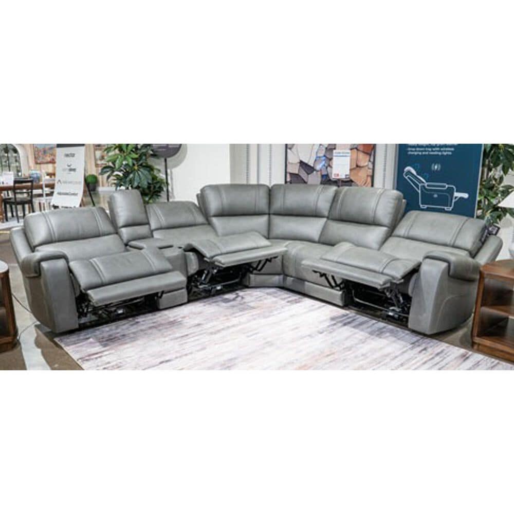 Ashley Pittson 6-Piece Power Reclining Curved Sectional in Anchor, , large