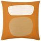 Surya Jason Wu 20" Square Throw Pillow in Camel, Brown and Off-White, , large