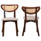 Baxton Studio Dannell Side Chair in Walnut Brown and Light Brown (Set of 2), , large