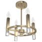 Hunter Sunjai 4-Light Semi-Flush Mount in Alturas Gold, , large