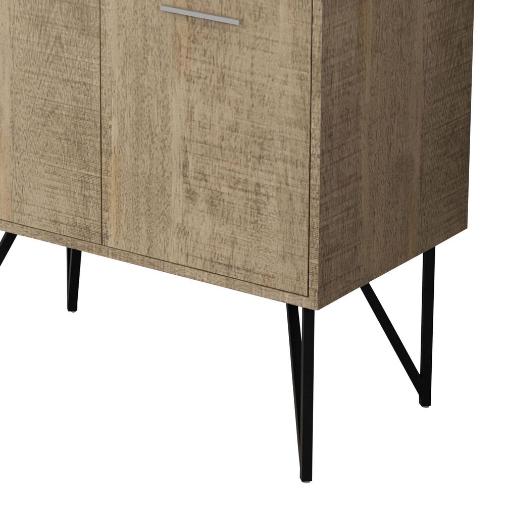 Lexora Home Lancy 36&quot; Single Bathroom Vanity in Rustic Acacia with 2 cm White Quartz Top and Rectangular Sink, , large