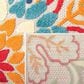 Safavieh Cabana 8" x 10" Ivory and Orange Area Performance Rug, , large