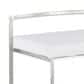 Lumisource Fuji High Back Barstool with White Velvet in Stainless Steel (Set of 2), , large