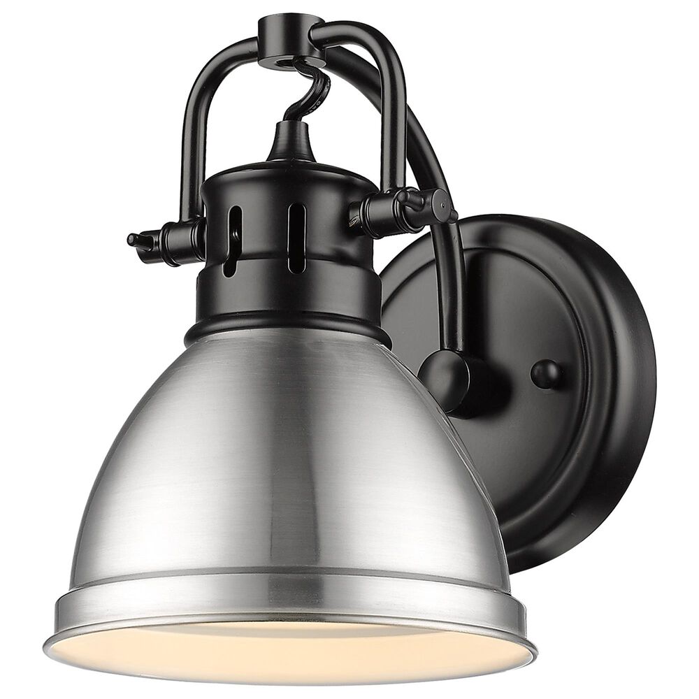Golden Lighting Duncan 1-Light Bath Vanity in Matte Black, , large