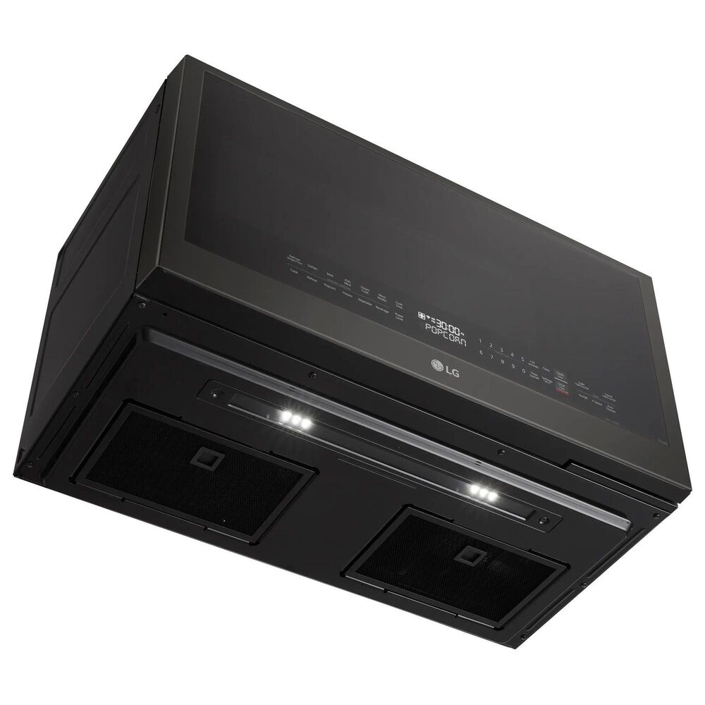 LG 2 Cu. Ft. Over-The-Range Microwave Oven in PrintProof Black Stainless Steel, , large