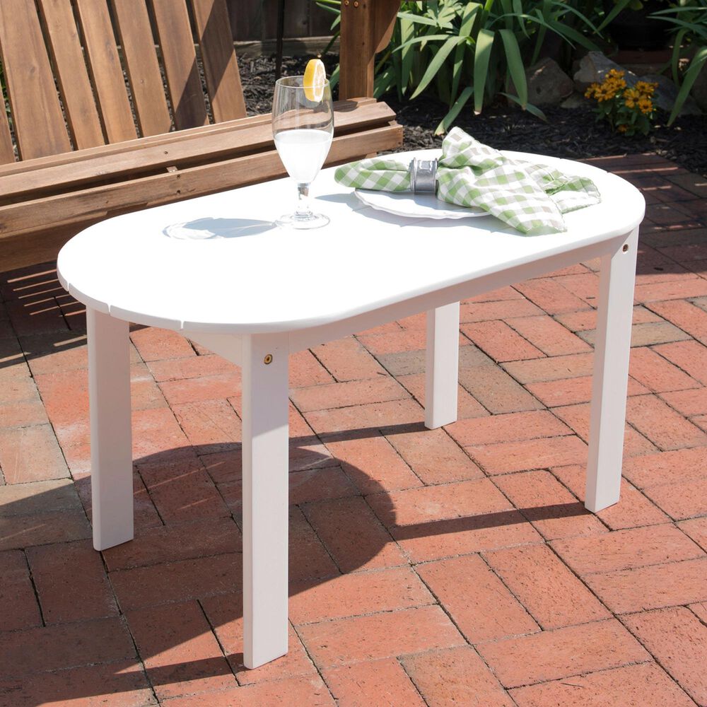 Linon Home Decor Adirondack Coffee Table in White, , large
