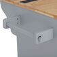 HOMLUX 59" Kitchen Island with 2 Pull Out Cabinet Organizers in Grey, , large