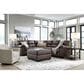 Ashley WillowBend 3-Piece Sectional with LAF Sofa in Umber, , large
