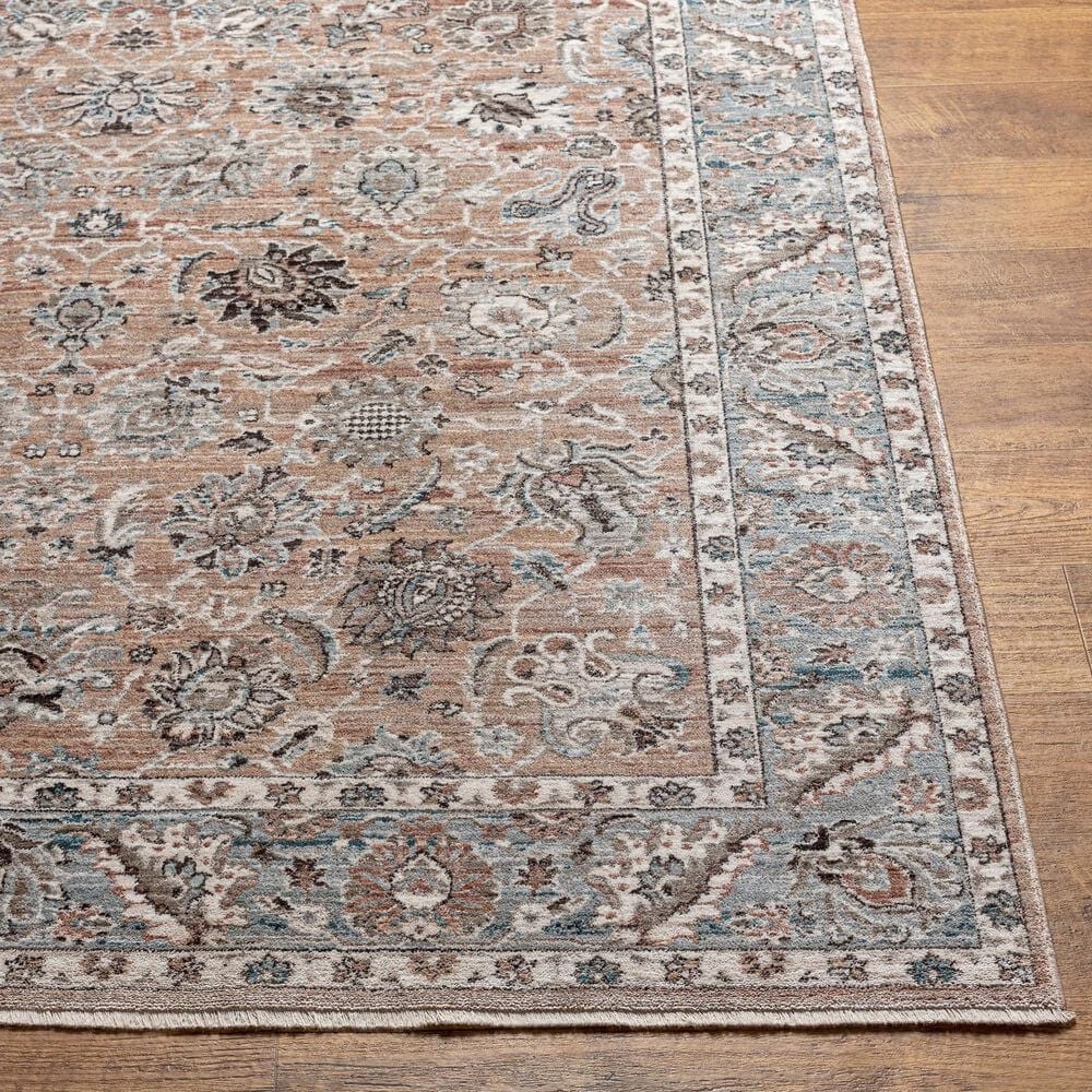 Surya Carlisle Oriental 5&#39;3&quot; x 7&#39;9&quot; Mauve, Pale Blue, Ivory, Light Gray, Brick Red, Dusty Sage and Medium Brown Area Rug, , large