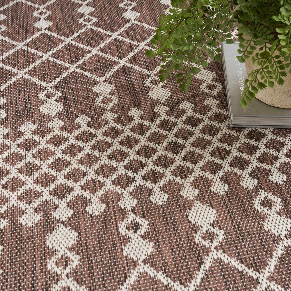 Nourison Positano Southwestern Natural 5&#39; x 7&#39; Indoor/Outdoor Area Rug, , large