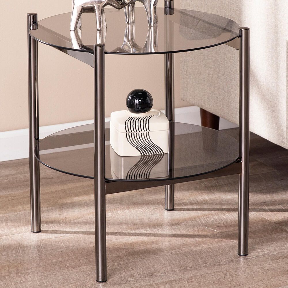 Southern Enterprises Glendwald End Table in Black, , large