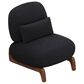 Morden Fort Cloud Boucle Armless Chair in Black, , large
