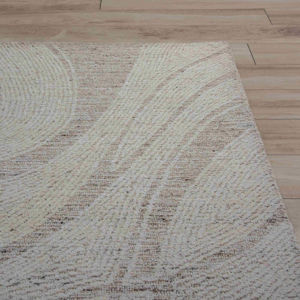 RIZZY Willow Abstract Brown, Ivory and Beige 8'9" x 11'9" Area Rug, , large