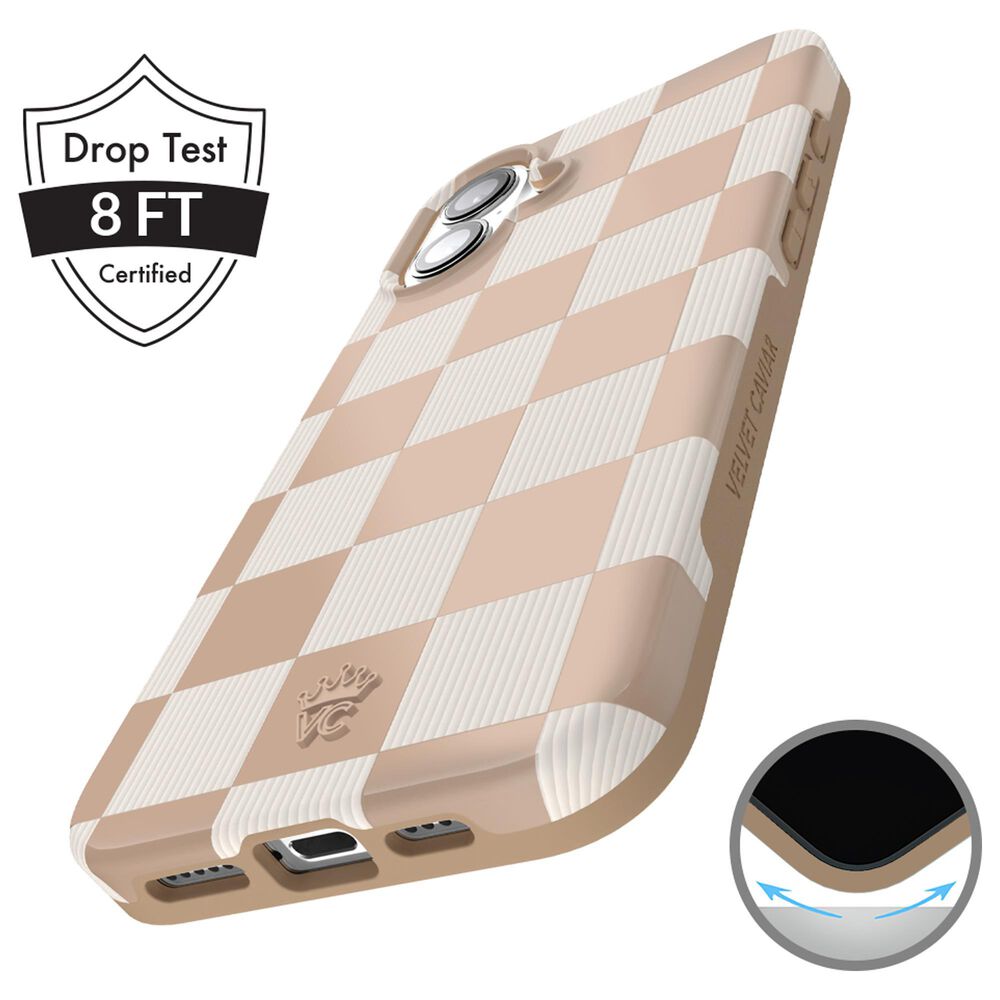 Velvet Caviar Checker MagSafe Case for Apple iPhone 16 in Nude Vibe, , large