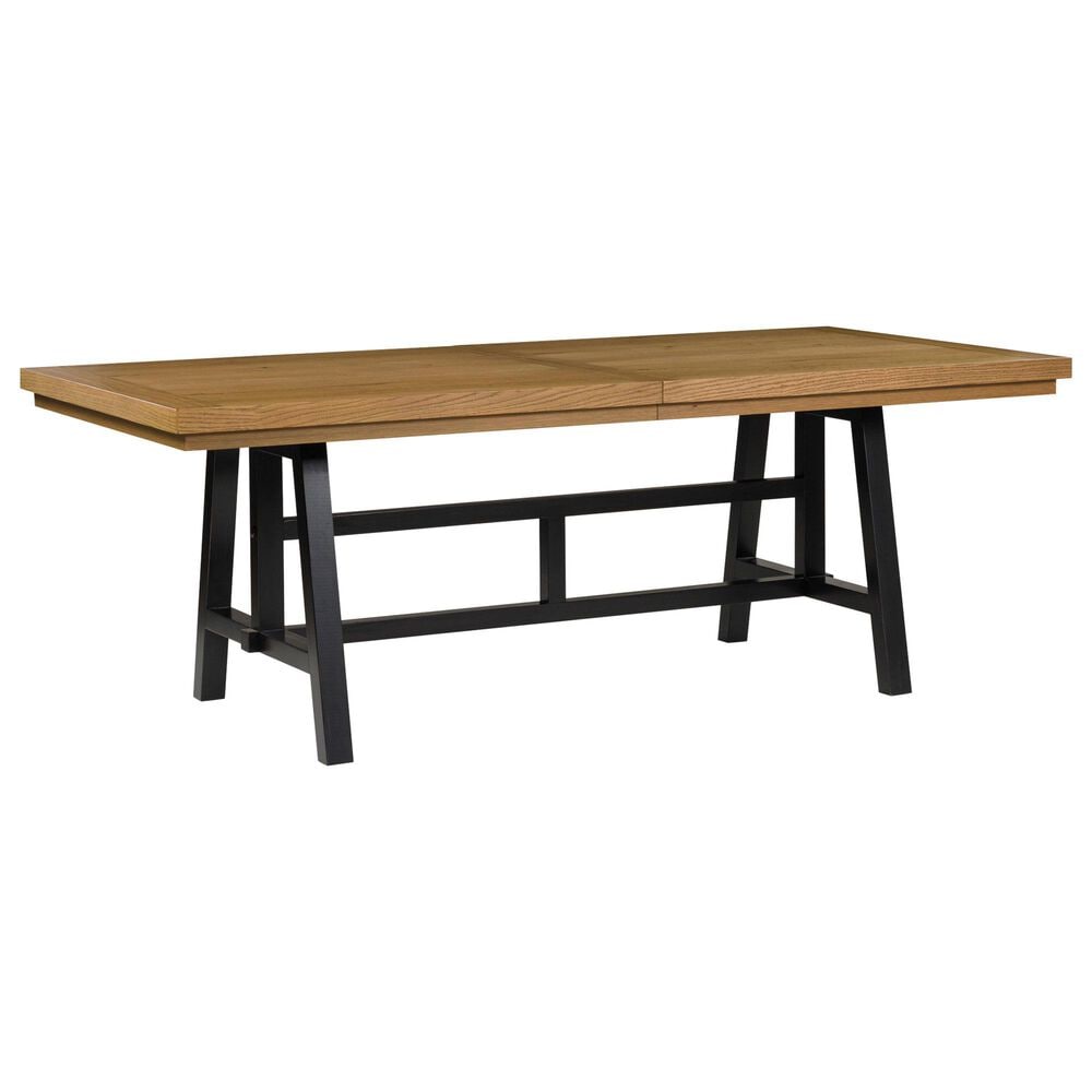 Ashley Galliden Extension Dining Table in Black and Brown - Table Only, , large