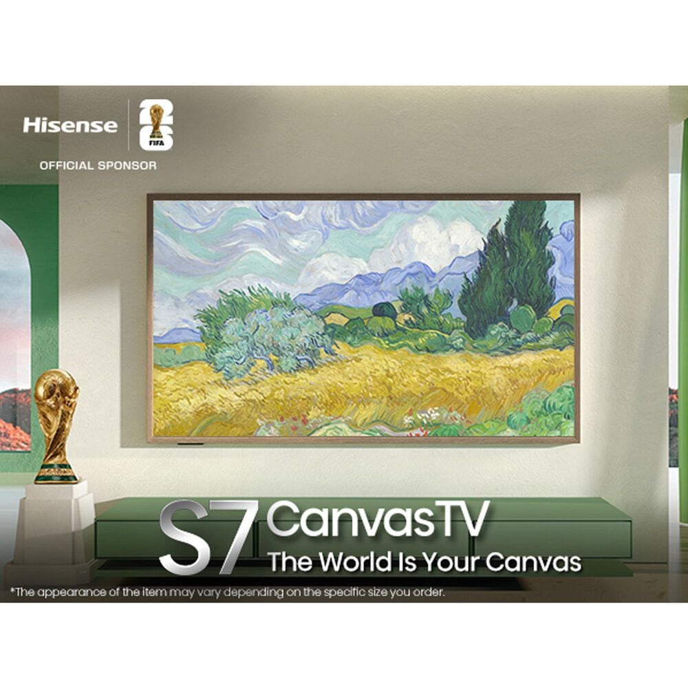 Hisense 55" Class S7 Series Canvas QLED 4K UHD in Black - Smart Google TV, , large