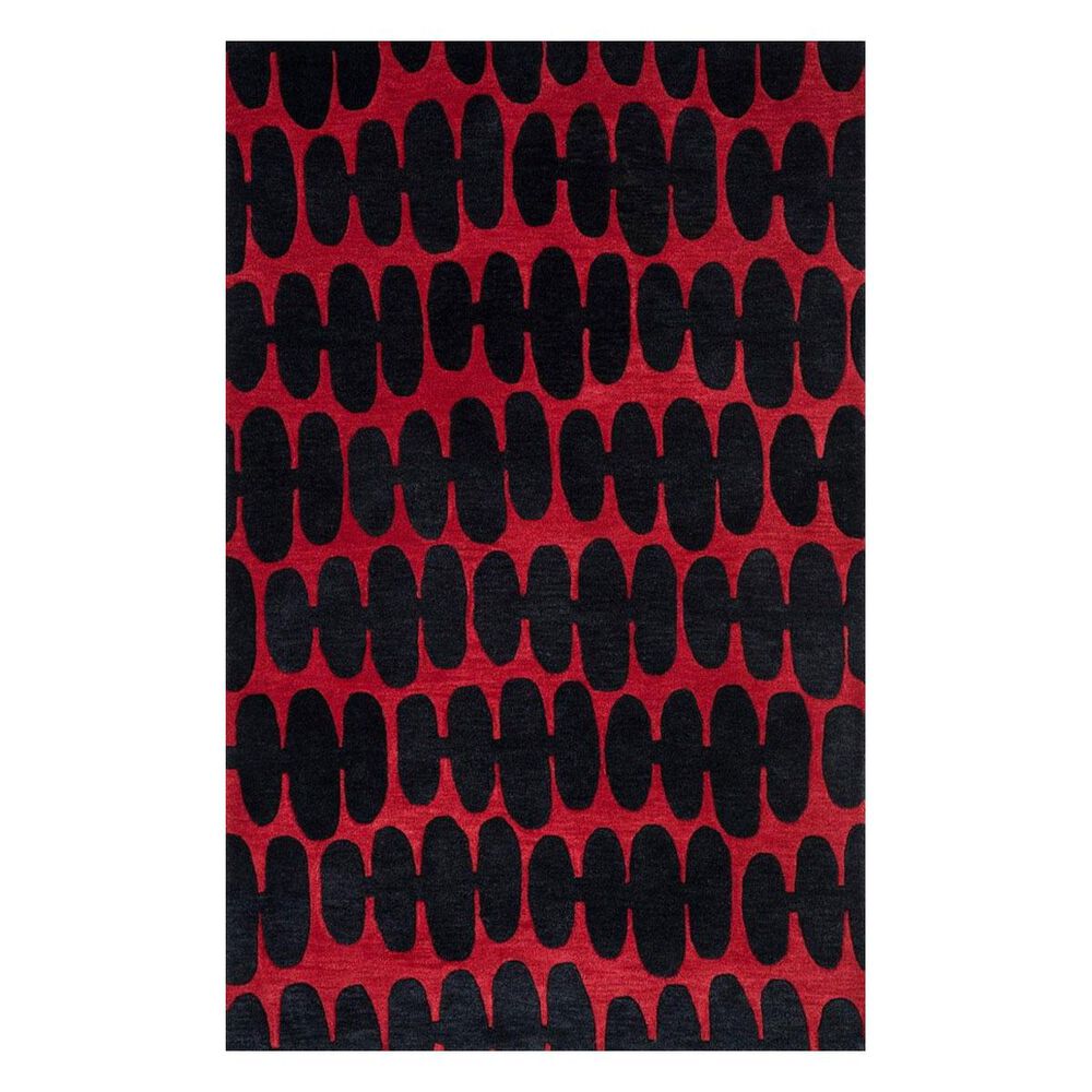 Loloi Nova NV-05 3'6" x 5'6" Red/Black Area Rug, , large