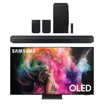 Samsung 77" Class S95C OLED 4K UHD with HDR - Smart TV + 11.1.4ch Atmos Soundbar, , large