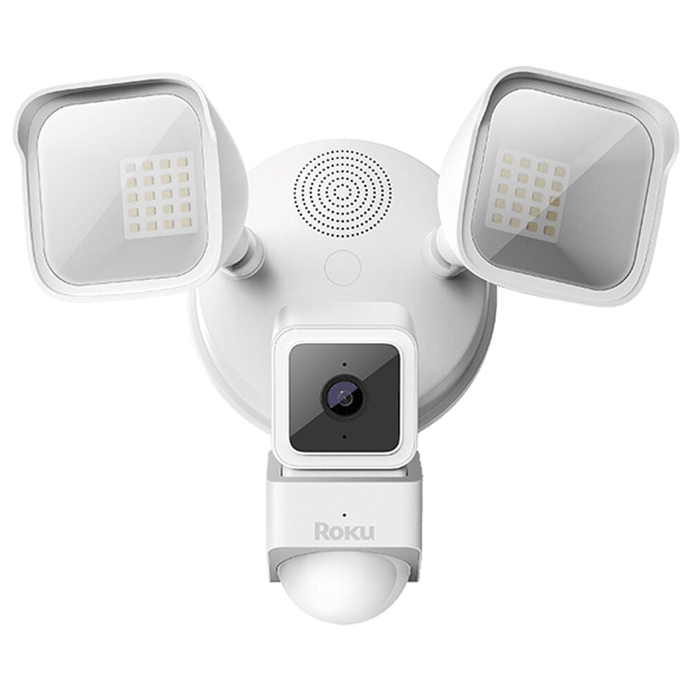 Roku Smart Home Floodlight Camera in White, , large