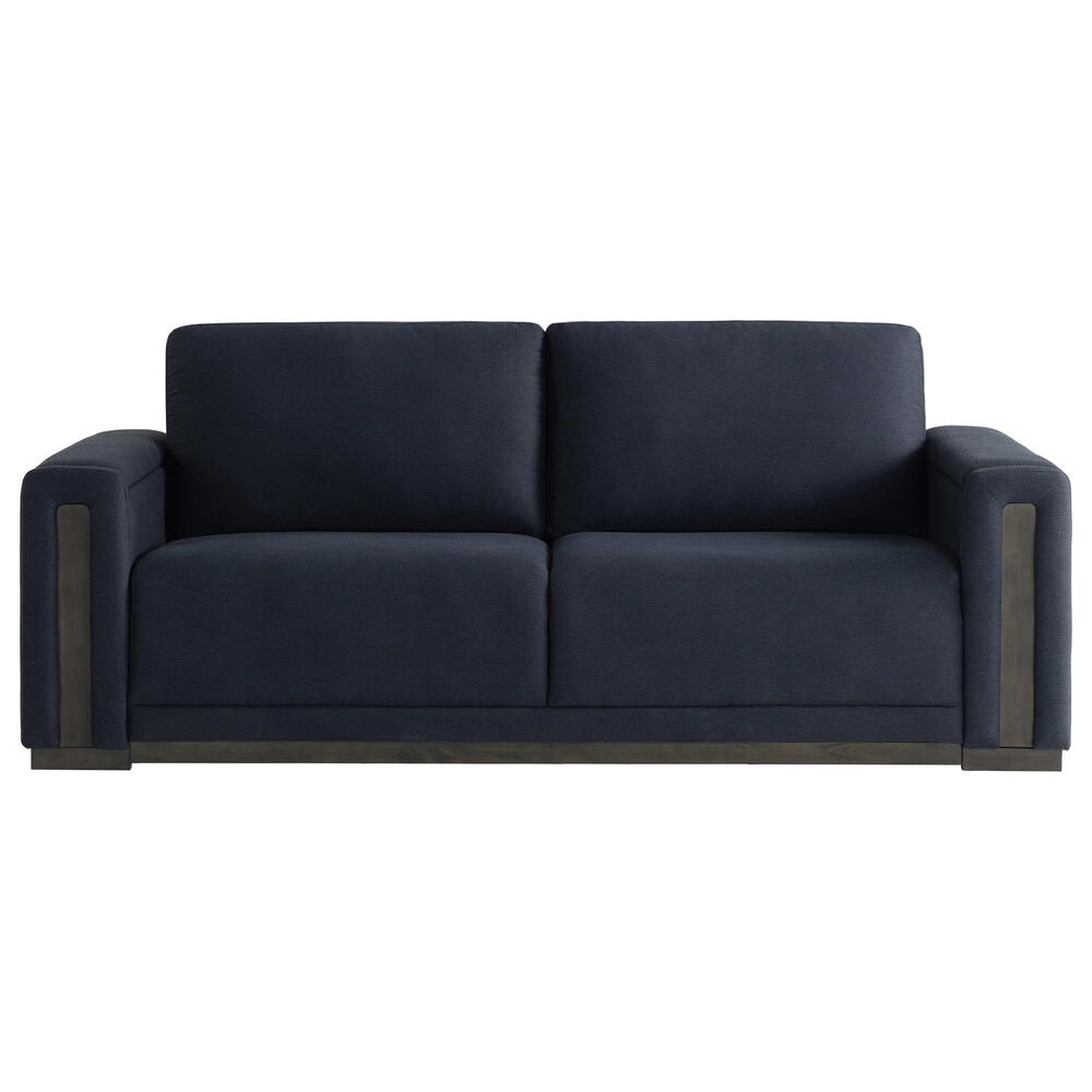 Lifestyle Solutions Riles Stationary Storage Sofa in Navy Blue, , large