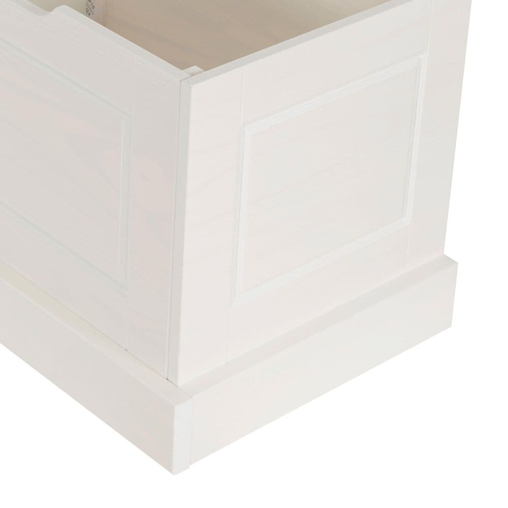 Linon Home Decor Tobin Backless Nook in White, , large