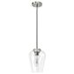 Hunter Vidria 7.25" 1-Light Mini Pendant in Brushed Nickel, , large