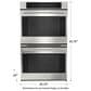 Fulgor Milano 30" Touch Control Double Wall Oven in Stainless Steel, , large