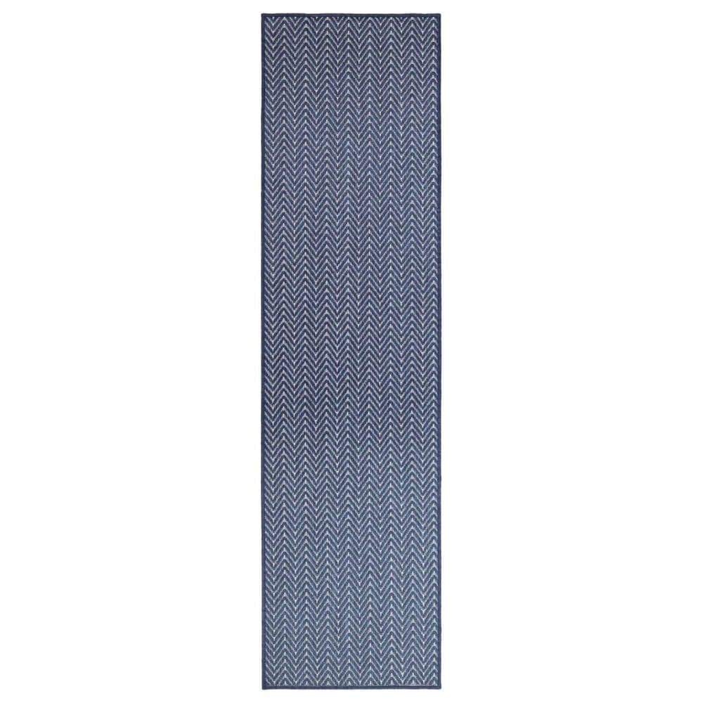 Nourison Horizon HOZ02 Navy 2&#39;2&quot; x 8&#39; Indoor/Outdoor Runner, , large