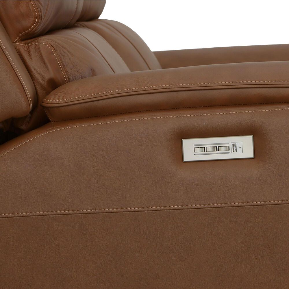 Flexsteel Henry 3-Piece Power Reclining Living Room Set in Caramel, , large