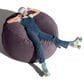 Jaxx Saxx 5" Large Round Bean Bag Chair in Purple, , large