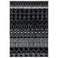 Safavieh Tulum TUL229Z 5"3" x 7"6" Black and Ivory Area Rug, , large