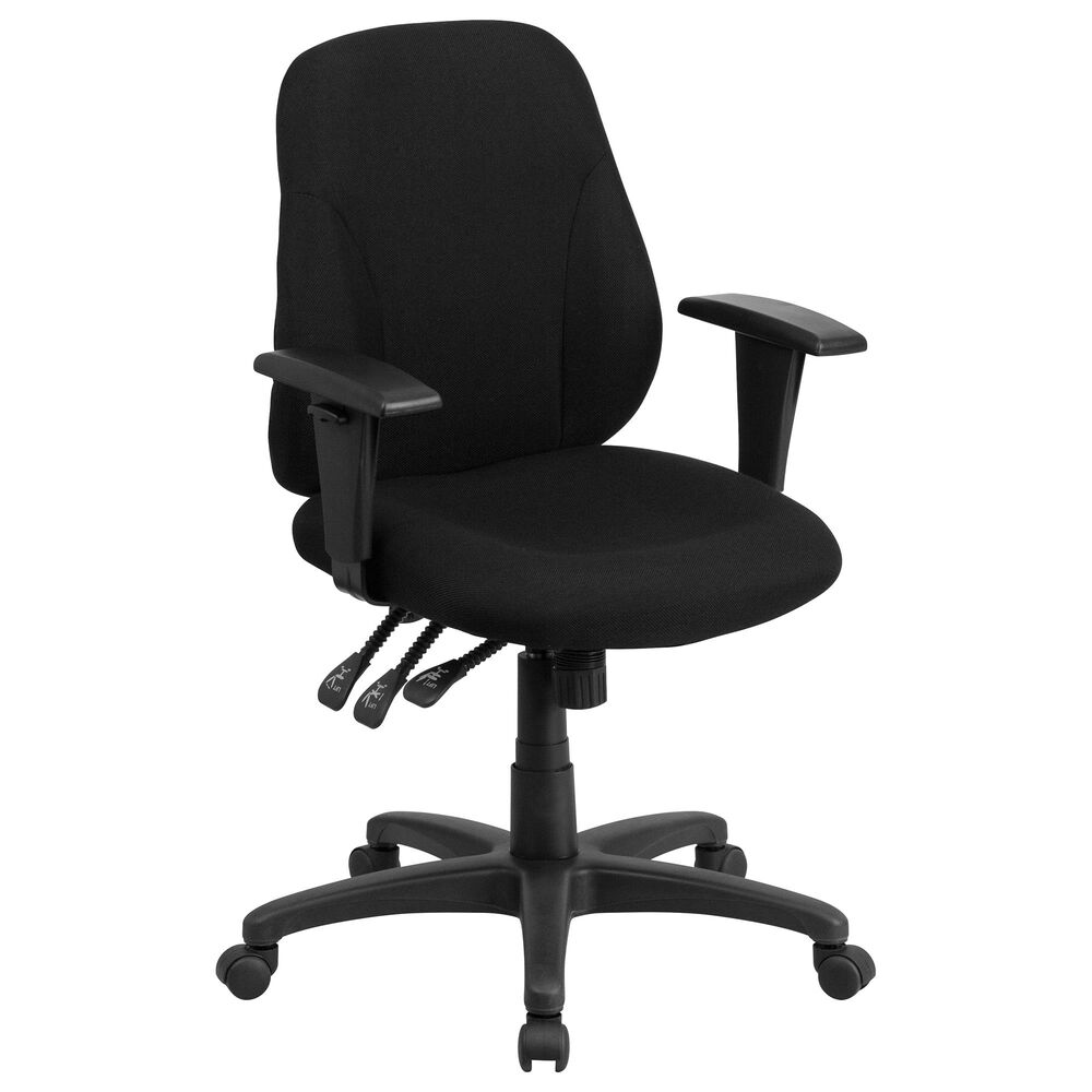 Flash Furniture Swivel Task Chair in Black, , large