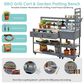 HOMLUX 62.3"" Outdoor Kitchen Island in Gray, , large