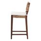 Baxton Studio Alise Bar Stool in Earthy Brown and Natural Brown, , large