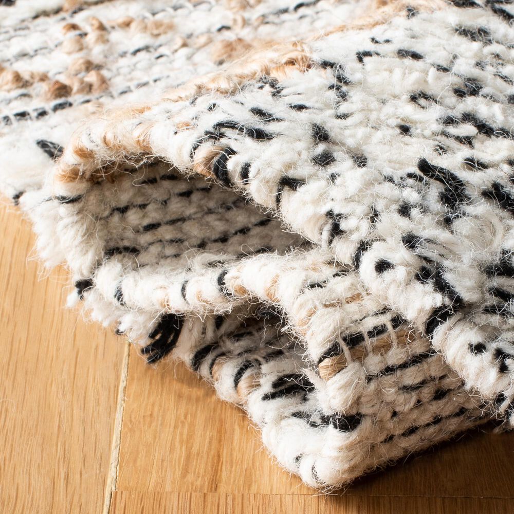 Safavieh Natura NAT720Z 3&#39; x 5&#39; Ivory and Black Area Rug, , large