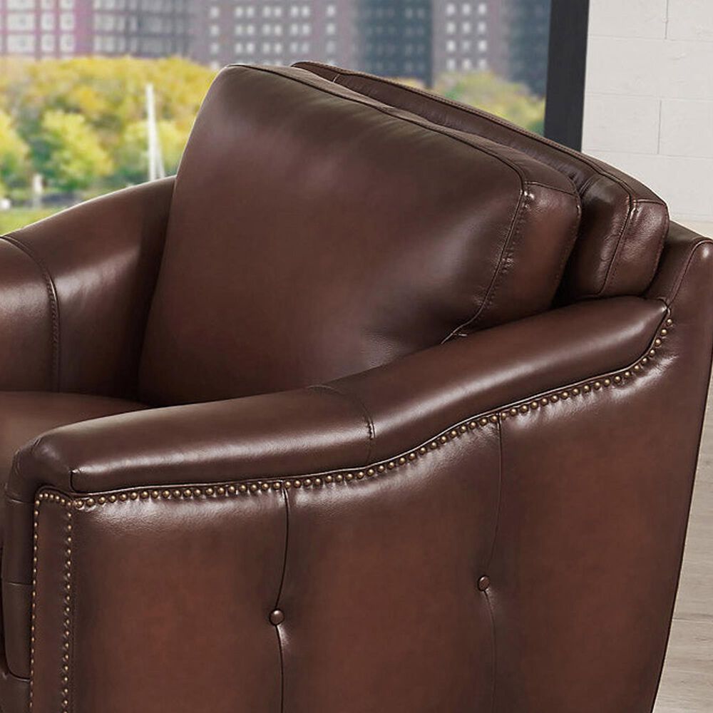 Hydeline Belfast 3-Piece Stationary Living Room Set in Caramel Brown, , large