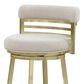 Armen Living Santorini Counter Stool in Gold, , large