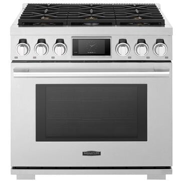 Signature Kitchen Suite 36" Gas Professional Range with 6 Burners in Stainless Steel, , large