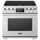 Signature Kitchen Suite 36" Gas Professional Range with 6 Burners in Stainless Steel, , large