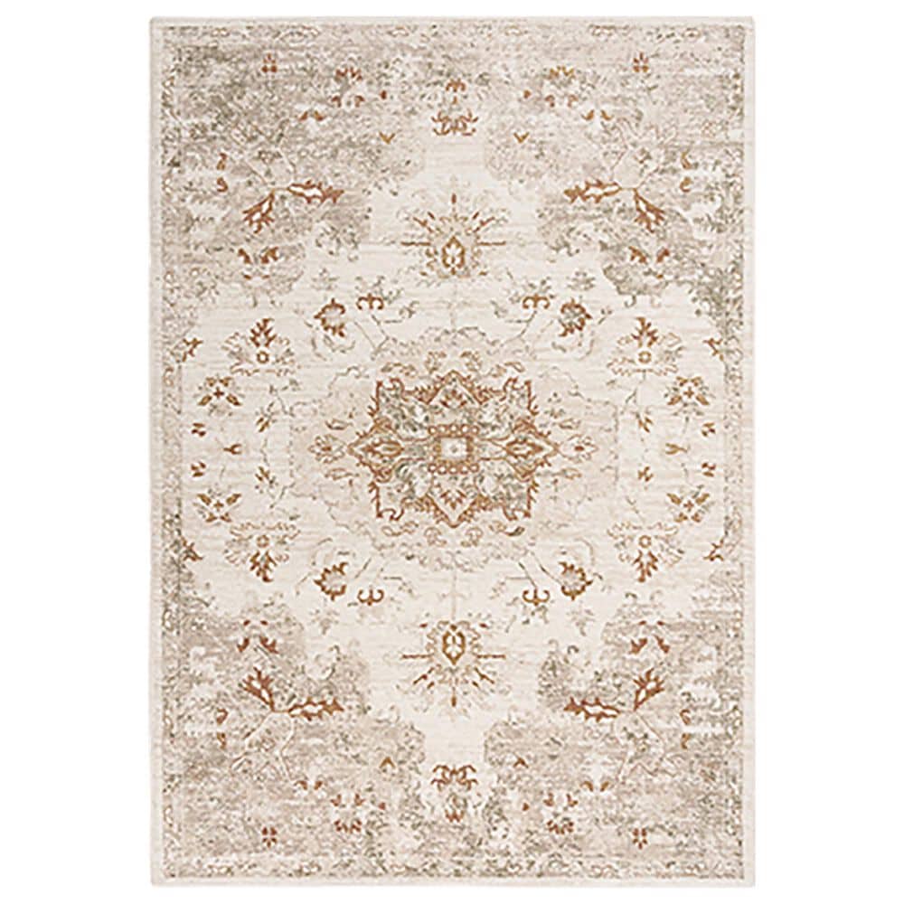 RIZZY Ventura VRA749 5"2" x 7"9" Beige and Green Area Rug, , large