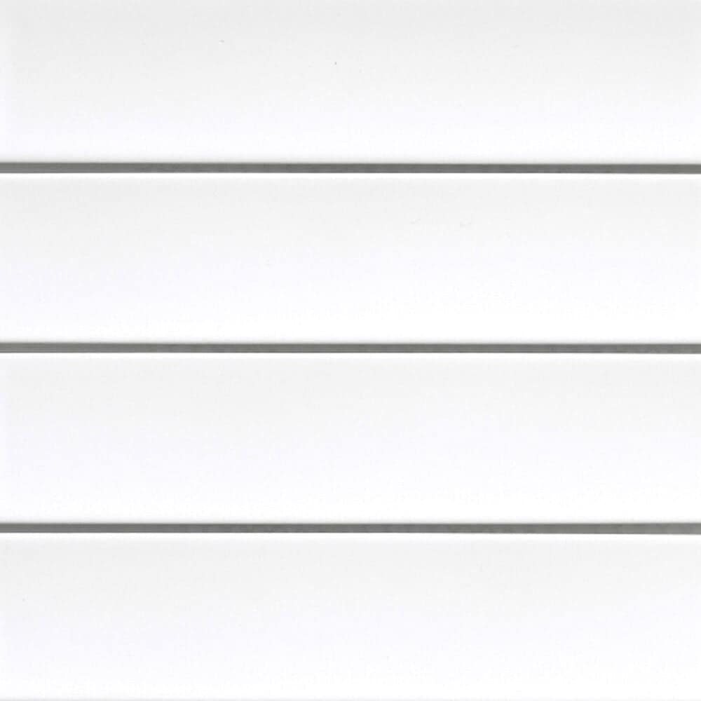 Emser Kaizen White 2" x 8" Rectangle on 9" x 15" Satin Porcelain Mosaic Sheet, , large