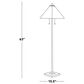 LumiSource Ren Floor Lamp with Green Glass Shade in Oil Rubbed Bronze, , large