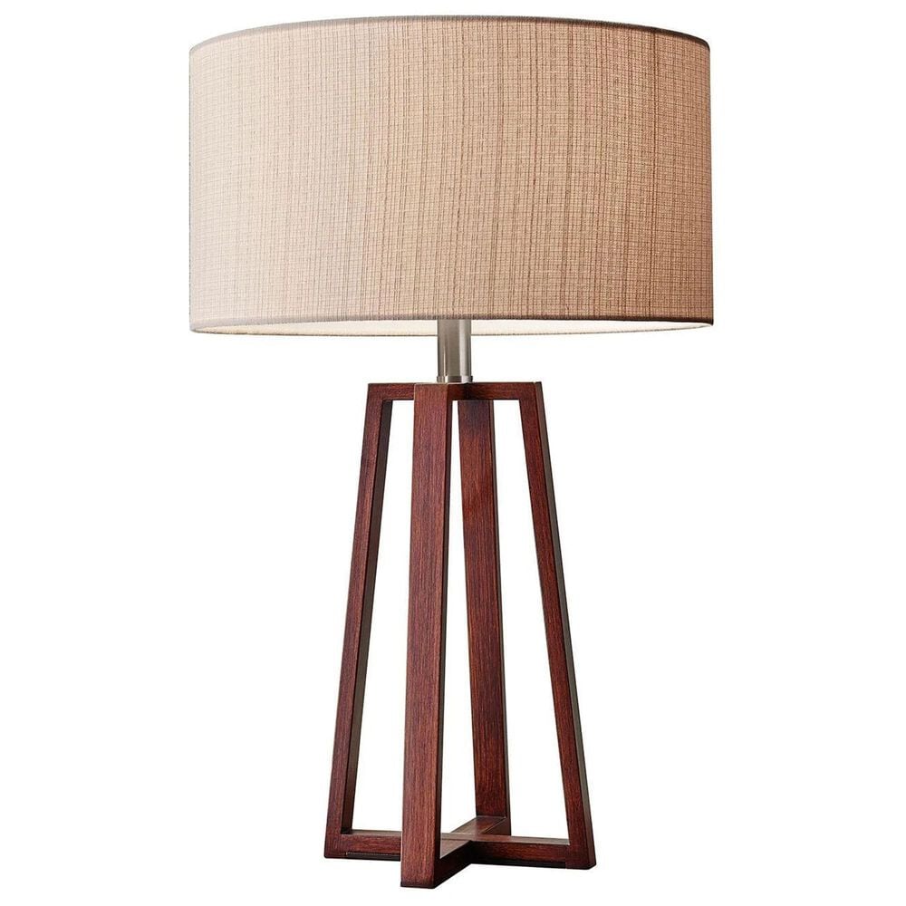 Adesso Quinn Table Lamp in Walnut, , large