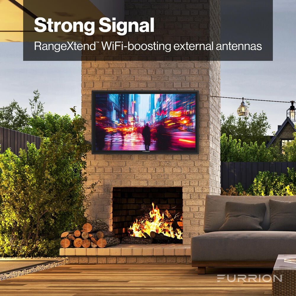Furrion Aurora 43" Class Partial Sun 2 Outdoor 4K UHD LED TV in Black - Smart TV, , large