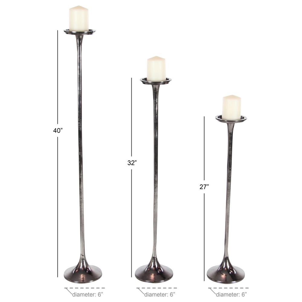 Maple and Jade 40&quot; Modern Candle Holder in Antique Bronze &#40;Set of 3&#41;, , large