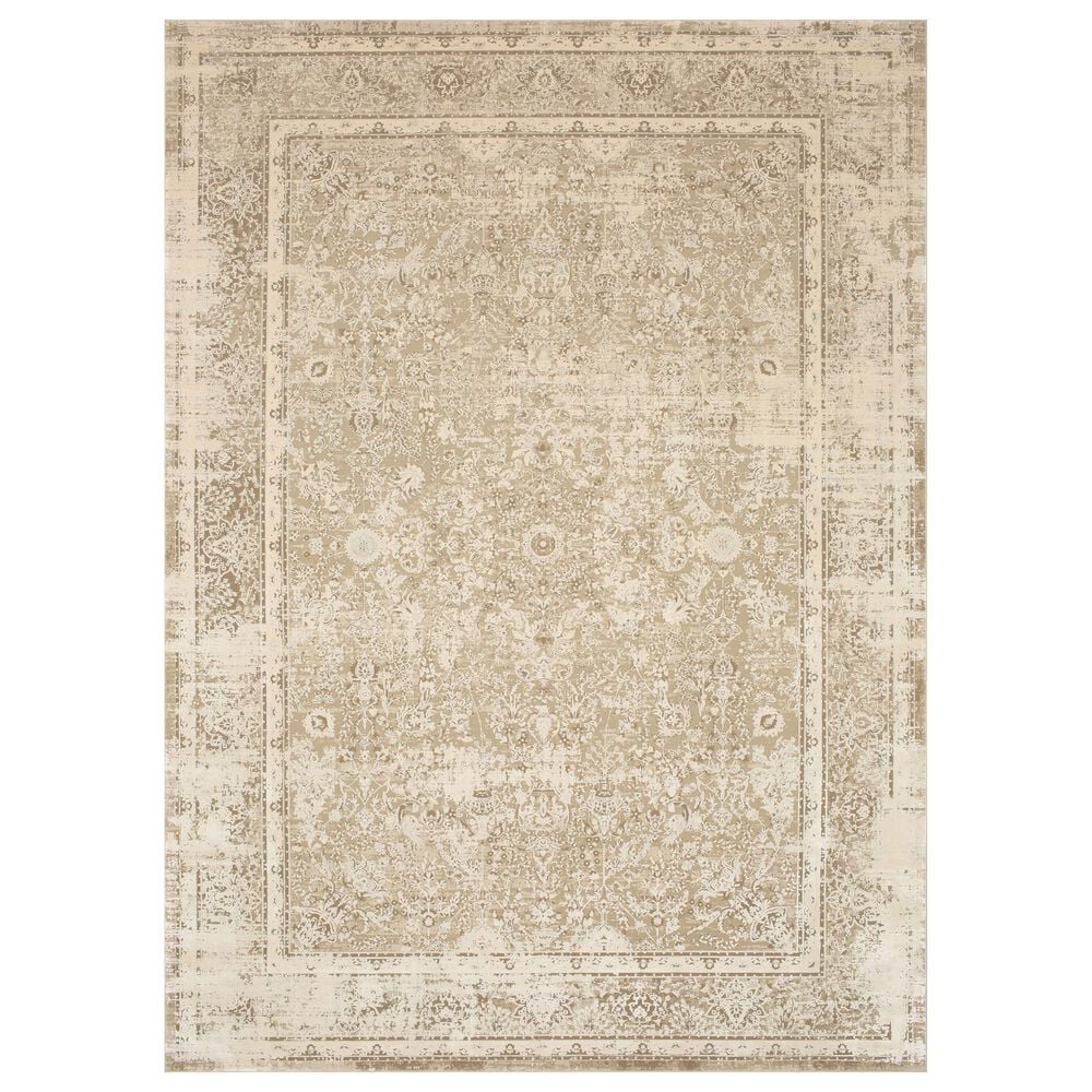 Karastan Tryst Vinci 5" x 8" Cream Area Rug, , large